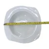 White square ceramic bowl, a simple household meal bowl for serving rice and vegetables Item Picture
